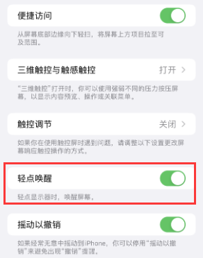 祁连苹果授权维修站分享iPhone轻点无法唤醒怎么办 