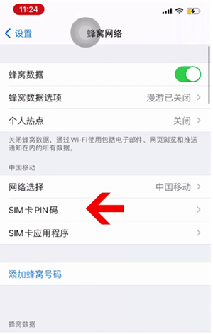 祁连苹果14维修网分享如何给iPhone14的SIM卡设置密码 