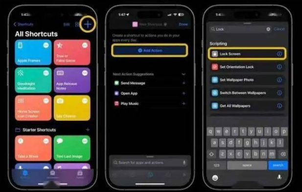 祁连苹果14锁屏维修店分享iPhone14升级iOS16.4后如何创建锁屏快捷方式 