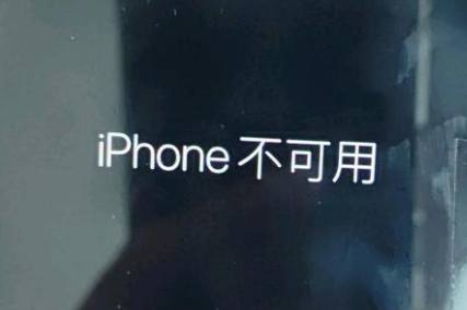 祁连苹果服务网点分享锁屏界面显示“iPhone 不可用”如何解决 